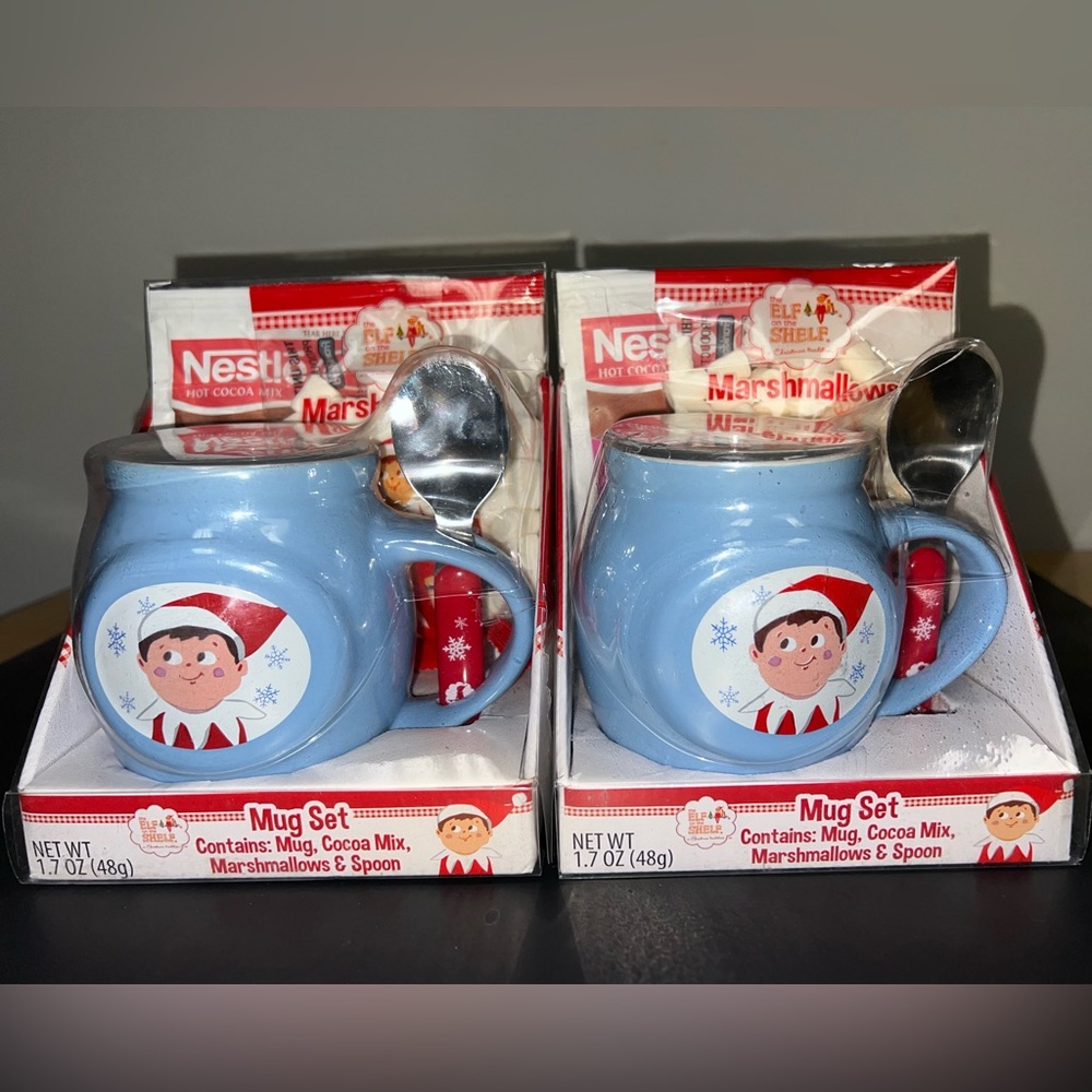 Set of 2 - Elf on the Shelf Mug & Spoon Sets Read